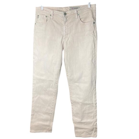 AG The Isabelle High-Rise Straight Crop Jeans, Blush, Casual, Weekend, 32 - Picture 7 of 16